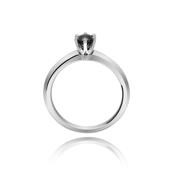 Pierścionek Z Czarnym Brylantem 0,25ct RS0226