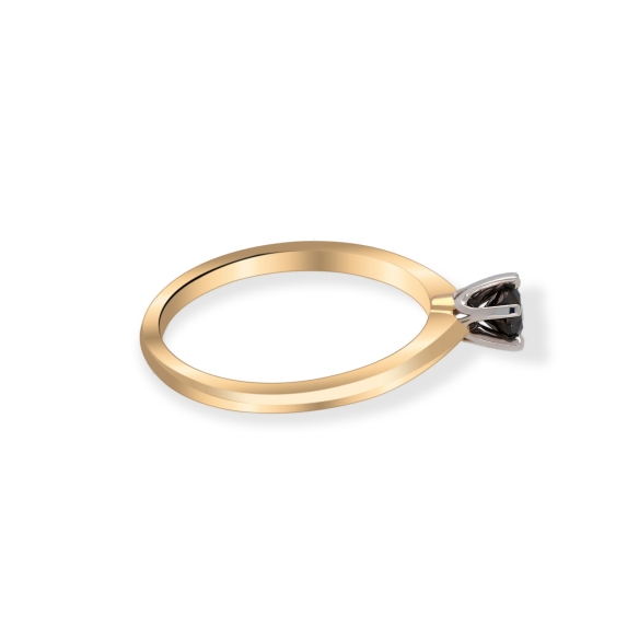 Pierścionek Z Czarnym Brylantem 0,25ct RS0226