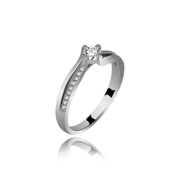 Złoty Pierścionek Z Brylantami 0,34 ct RSR011