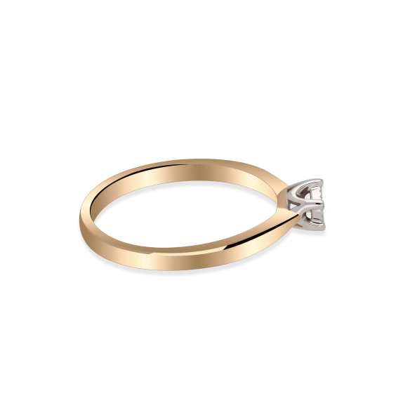 Pierścionek Złoty Z Brylantem 0,06ct RSDI348