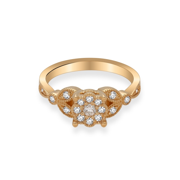 Złoty Pierścionek z Brylantami 0,30ct RSTB34