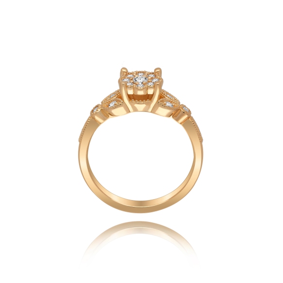 Złoty Pierścionek z Brylantami 0,30ct RSTB34