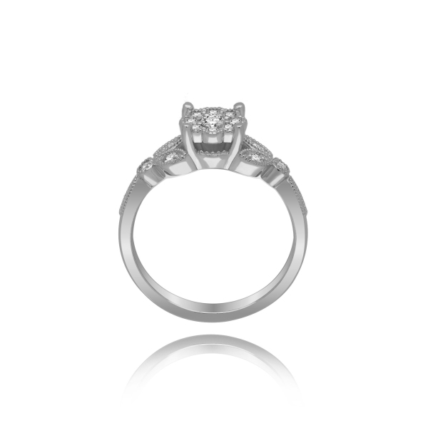 Złoty Pierścionek z Brylantami 0,30ct RSTB34