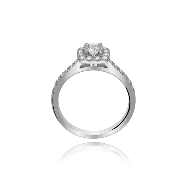 Pierścionek Zaręczynowy Z Brylantami 0,60ct RSR019