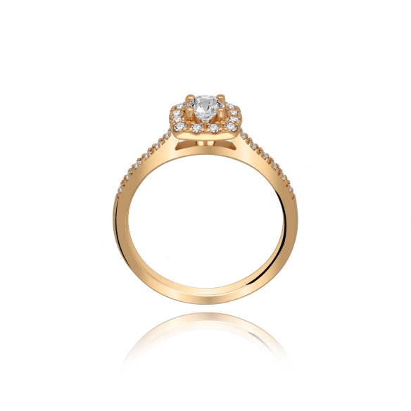 Pierścionek Zaręczynowy Z Brylantami 0,60ct RSR019