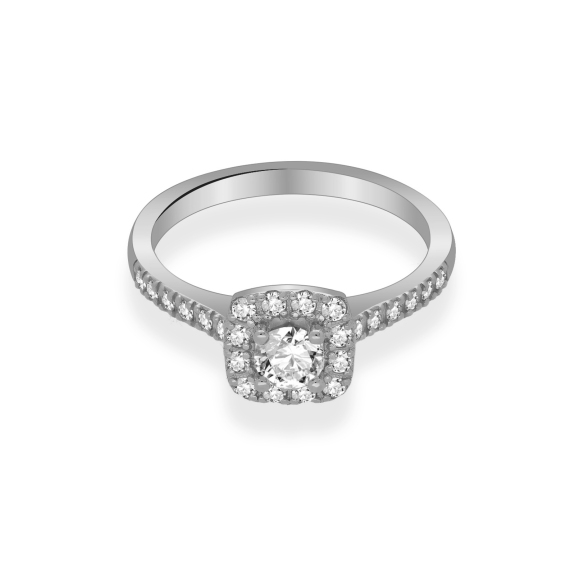 Pierścionek Zaręczynowy Z Brylantami 0,60ct RSR019