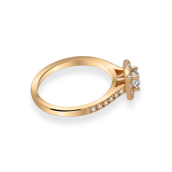 Pierścionek Zaręczynowy Z Brylantami 0,60ct RSR019