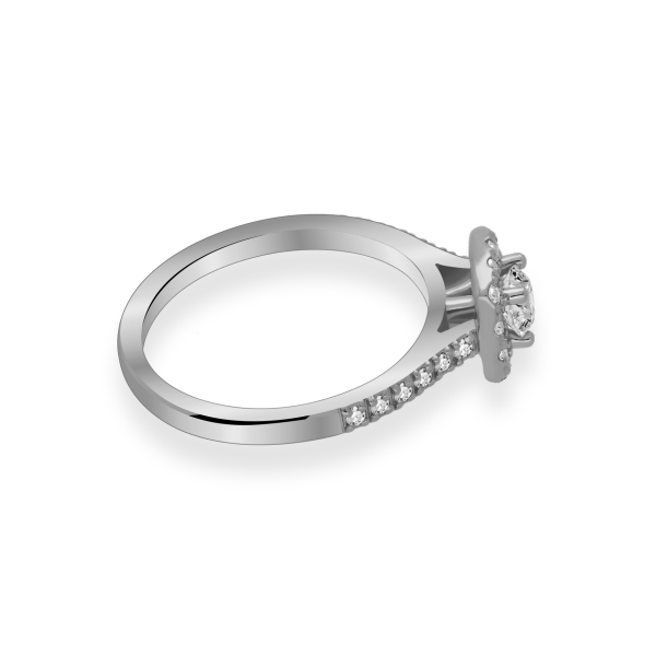 Pierścionek Zaręczynowy Z Brylantami 0,60ct RSR019