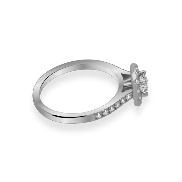 Pierścionek Zaręczynowy Z Brylantami 0,60ct RSR019