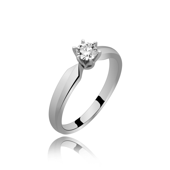 Złoty Pierścionek Z Brylantem 0,30 ct RSM0009