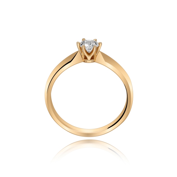 Złoty Pierścionek Z Brylantem 0,30 ct RSM0009