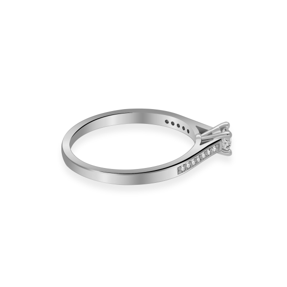 Złoty Pierścionek Z Brylantami 0,22 ct RS0388