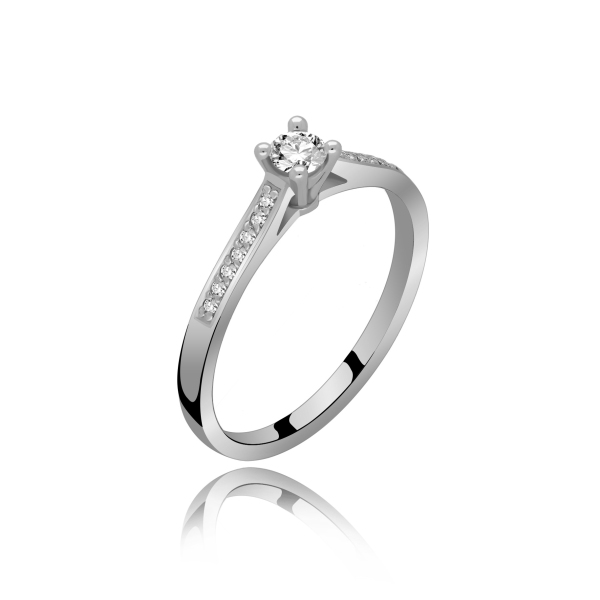 Złoty Pierścionek Z Brylantami 0,22 ct RS0388