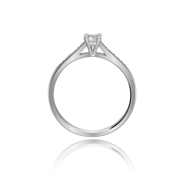 Złoty Pierścionek Z Brylantami 0,22 ct RS0388