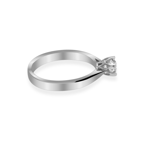 Złoty Pierścionek Z Brylantami 0,33 ct RS0474