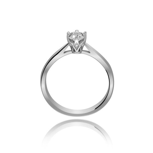 Złoty Pierścionek Z Brylantami 0,33 ct RS0474