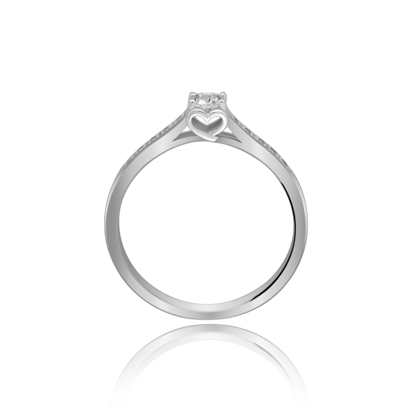 Złoty Pierścionek Z Brylantami 0,20 ct RS0459BIS