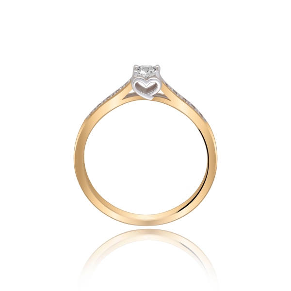 Złoty Pierścionek Z Brylantami 0,20 ct RS0459BIS