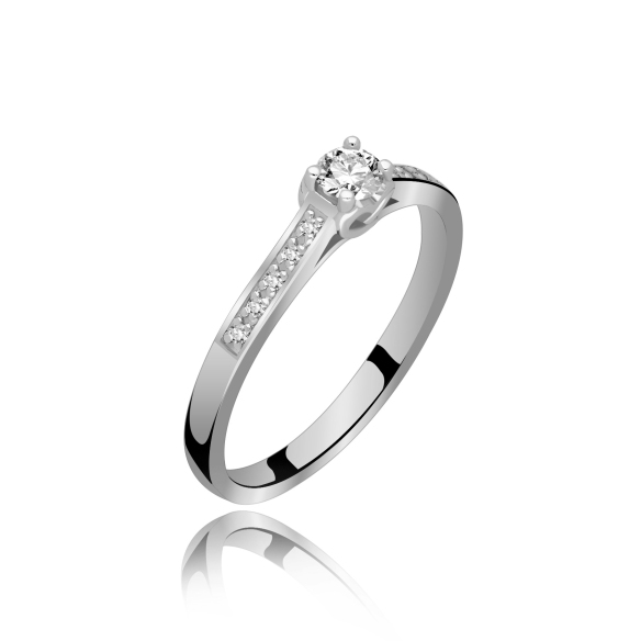 Złoty Pierścionek Z Brylantami 0,20 ct RS0459BIS