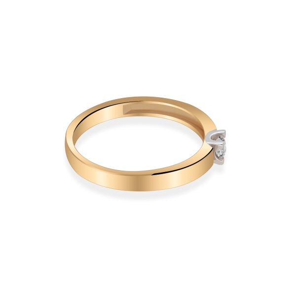 Pierścionek Zaręczynowy Z Brylantem 0,10 ct RS0461