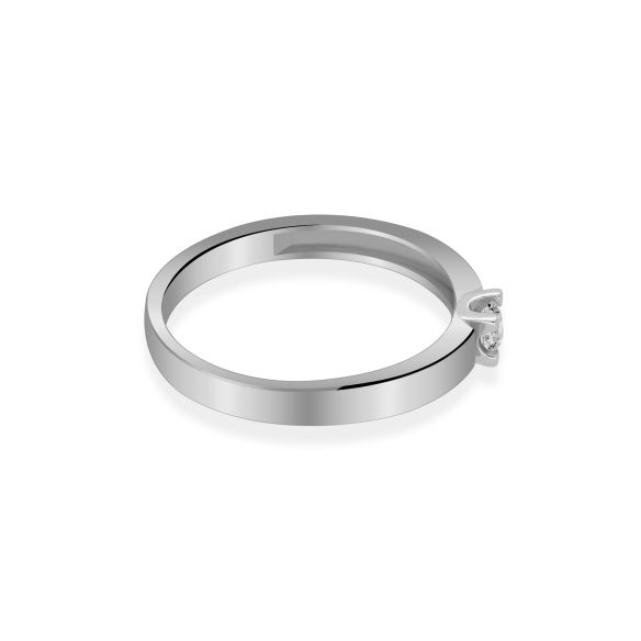 Pierścionek Zaręczynowy Z Brylantem 0,10 ct RS0461