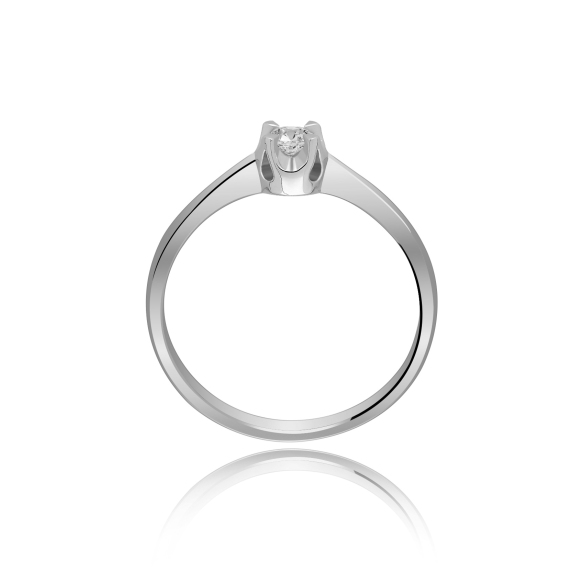 Pierścionek Zaręczynowy Z Brylantem 0,10 ct RS0207