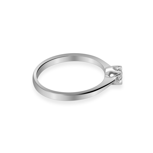 Pierścionek Zaręczynowy Z Brylantem 0,10 ct RS0207