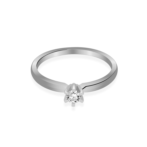 Pierścionek Zaręczynowy Z Brylantem 0,15 ct RS0158