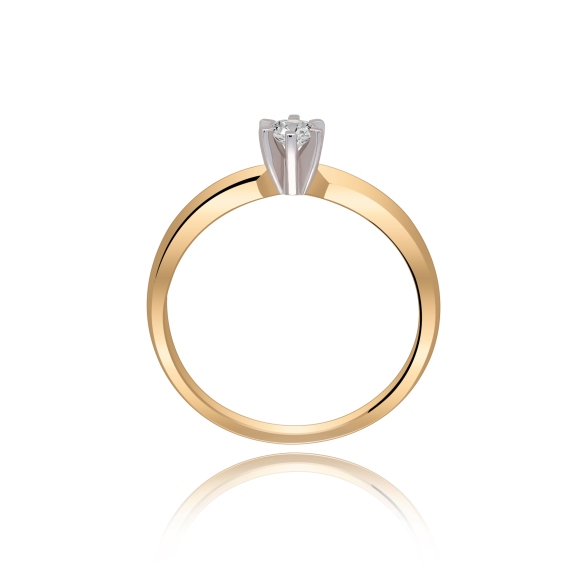 Pierścionek Zaręczynowy Z Brylantem 0,15 ct RS0158