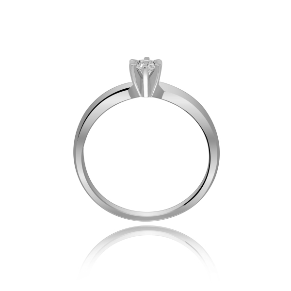 Pierścionek Zaręczynowy Z Brylantem 0,15 ct RS0158