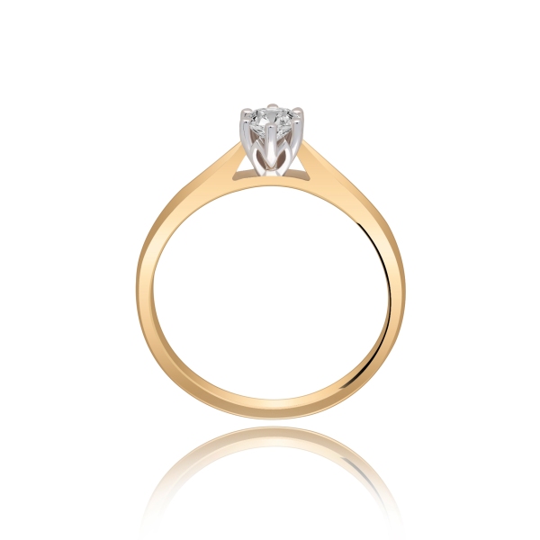 Pierścionek Zaręczynowy Z Brylantem 0,20 ct RS0295