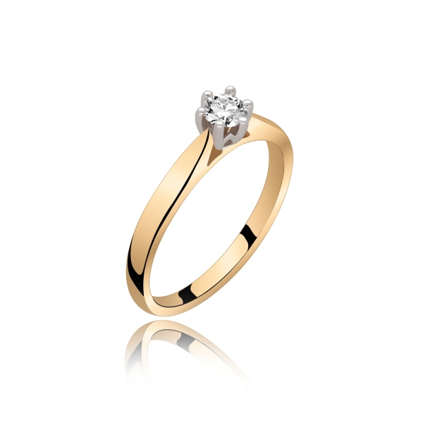 Pierścionek Zaręczynowy Z Brylantem 0,20 ct RS0295