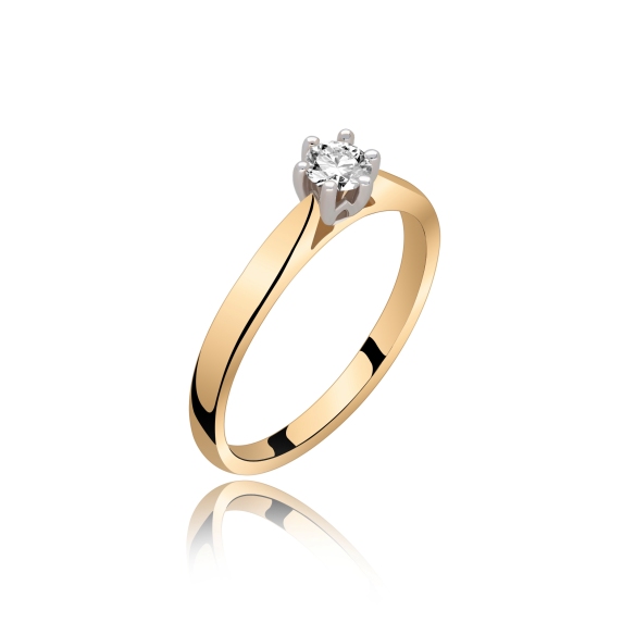 Pierścionek Zaręczynowy Z Brylantem 0,20 ct RS0295