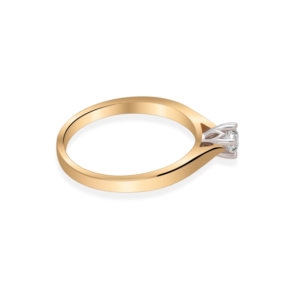 Pierścionek Zaręczynowy Z Brylantem 0,20 ct RS0295