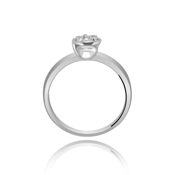 Pierścionek Zaręczynowy Z Brylantem 0,10 ct RS0159