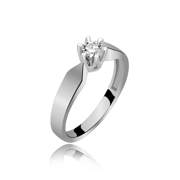 Pierścionek Zaręczynowy Z Brylantem 0,25ct RS0041