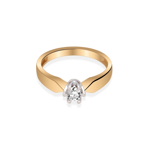 Pierścionek Zaręczynowy Z Brylantem 0,25ct RS0041