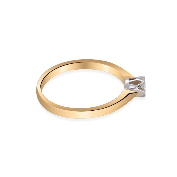 Pierścionek Zaręczynowy Z Brylantem 0,10 ct RS0488