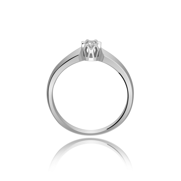 Pierścionek Zaręczynowy Z Brylantem 0,10 ct RS0488