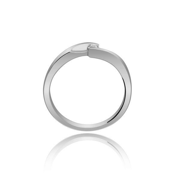 Złoty Pierścionek Z Brylantem 0,10 ct RS0034