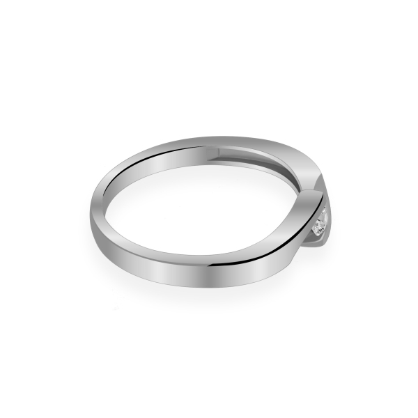 Złoty Pierścionek Z Brylantem 0,10 ct RS0034