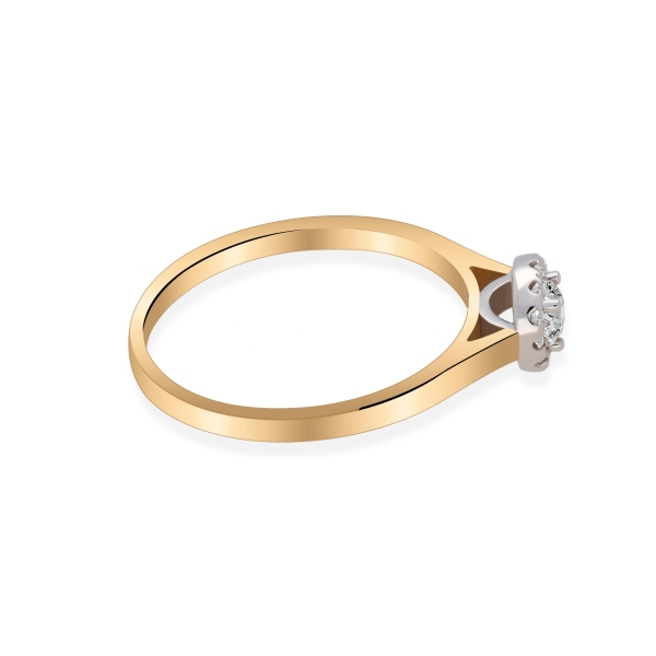 Pierścionek Zaręczynowy Z Brylantami 0,21ct RS0369