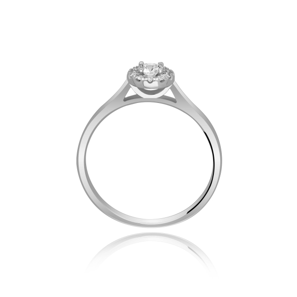 Pierścionek Zaręczynowy Z Brylantami 0,21ct RS0369