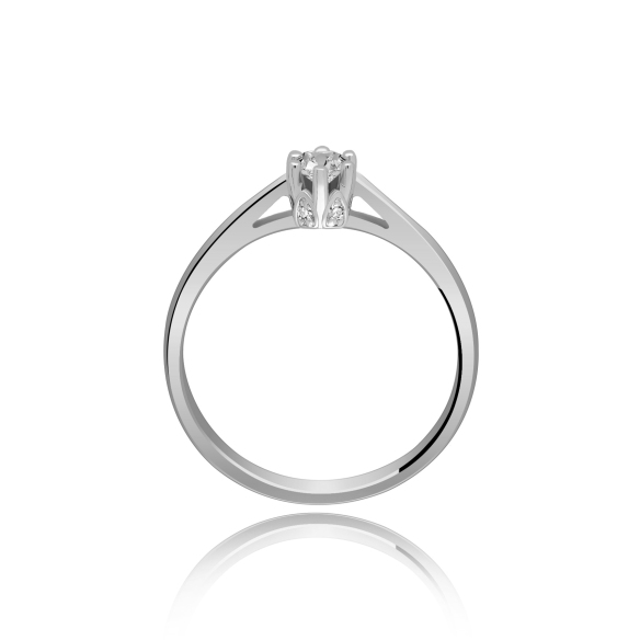 Pierścionek Zaręczynowy Z Brylantami 0,17ct RS0412