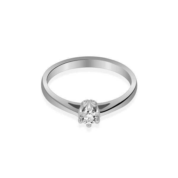 Pierścionek Zaręczynowy Z Brylantami 0,17ct RS0412