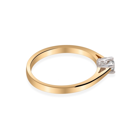 Pierścionek Zaręczynowy Z Brylantami 0,17ct RS0412