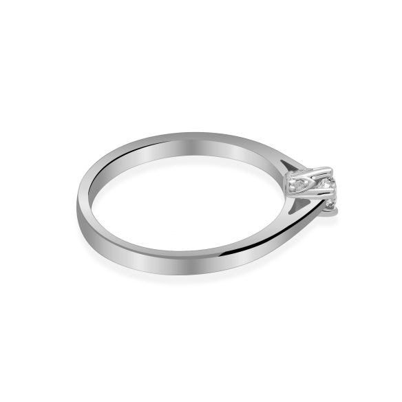 Pierścionek Zaręczynowy Z Brylantami 0,17ct RS0412