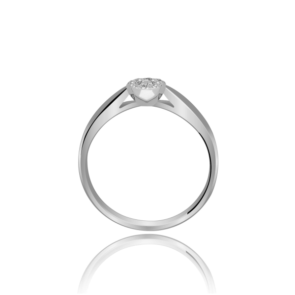 Złoty Pierścionek Z Brylantami 0,11 ct RS0217