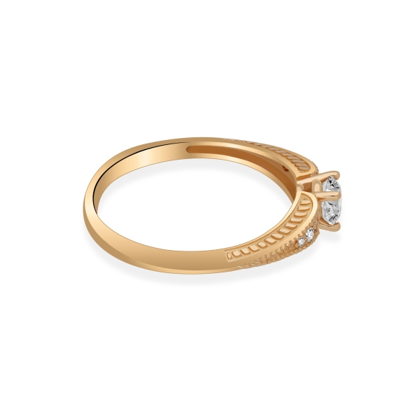 Złoty Pierścionek Z Brylantami 0,37ct RS0990