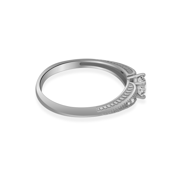 Złoty Pierścionek Z Brylantami 0,37ct RS0990